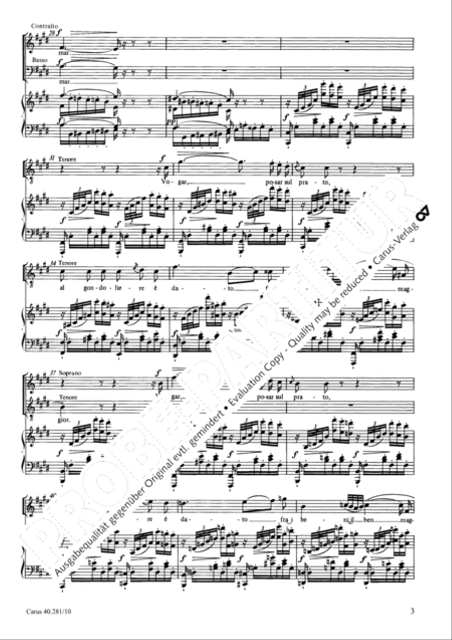 I Gondolieri 4-Part scores gallery preview page 4