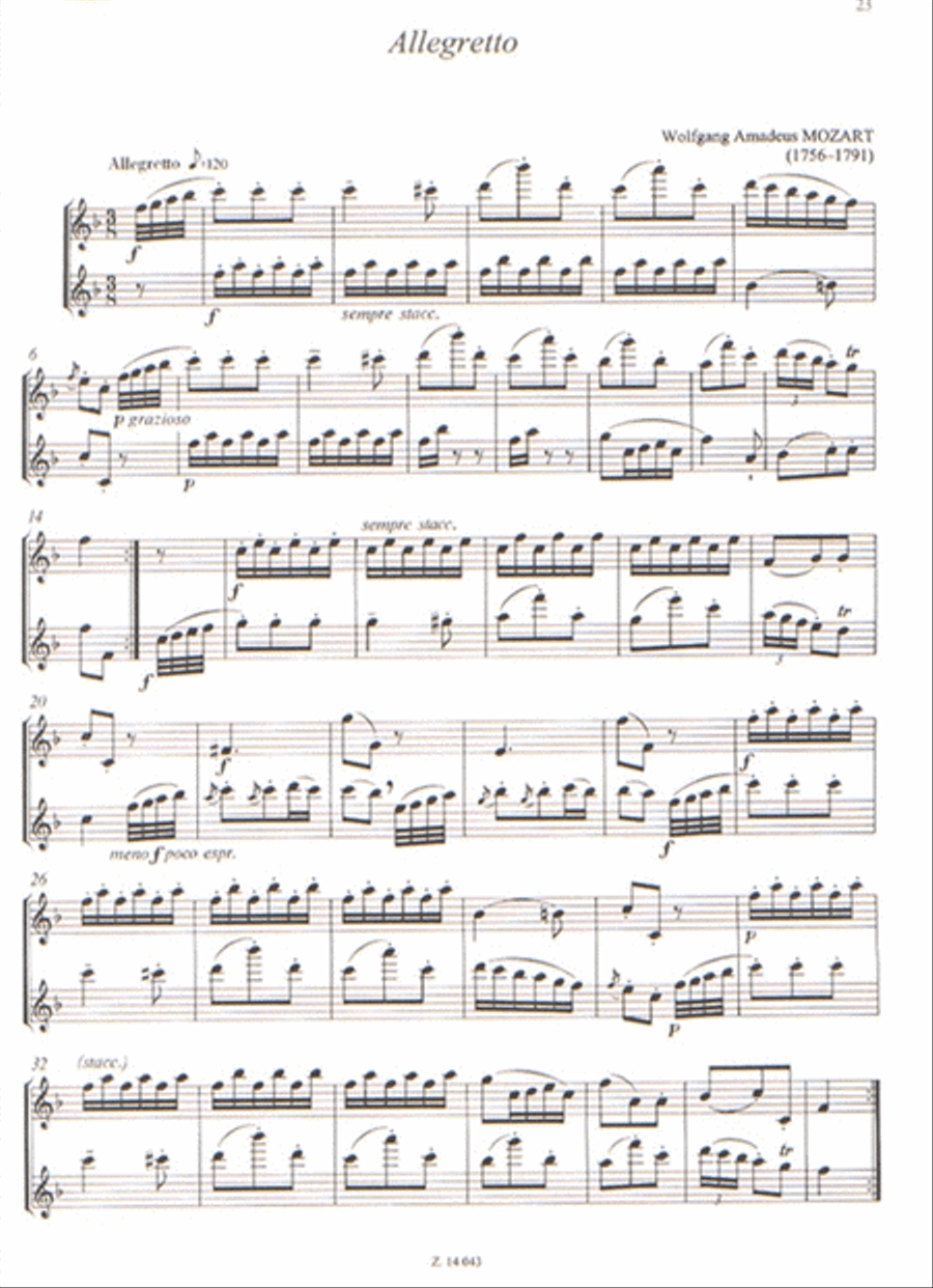 Flötenduos für Anfänger II Flute Trio scores gallery preview page 3