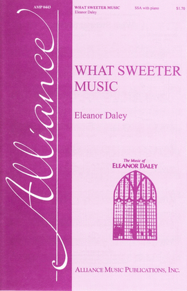 Book cover for What Sweeter Music