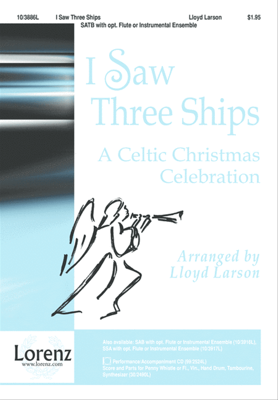 I Saw Three Ships 4-Part scores gallery preview page 1