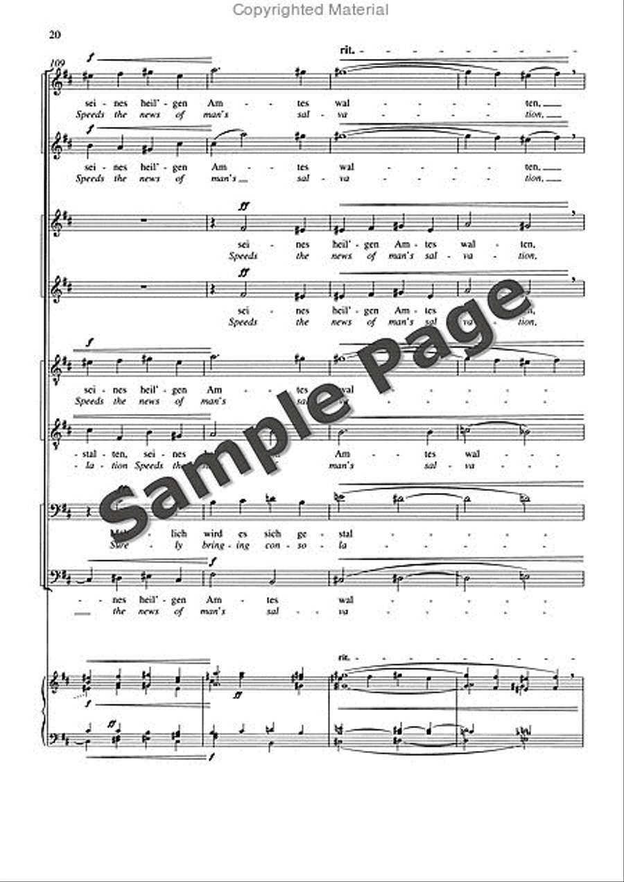 Friede auf Erden, Op. 13 Divisi scores gallery preview page 21