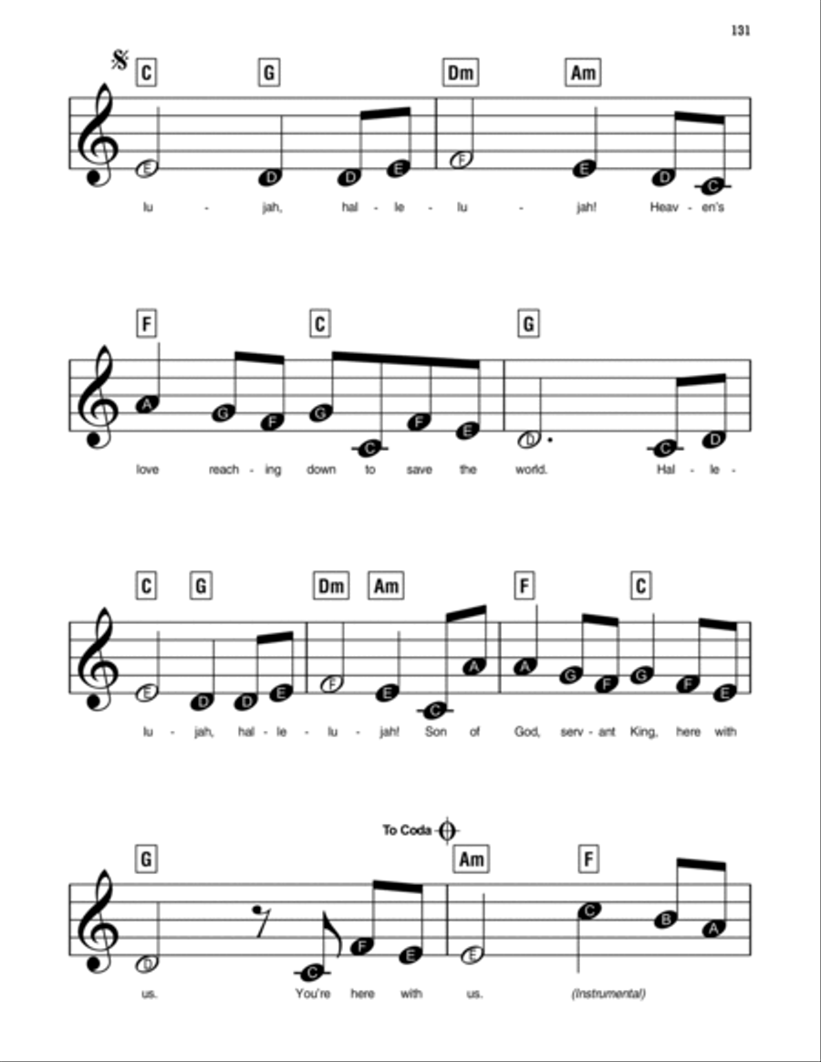 Here With Us Electronic Keyboard scores gallery preview page 2