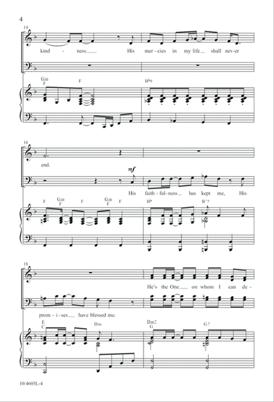 My God's So Good to Me 4-Part scores gallery preview page 5