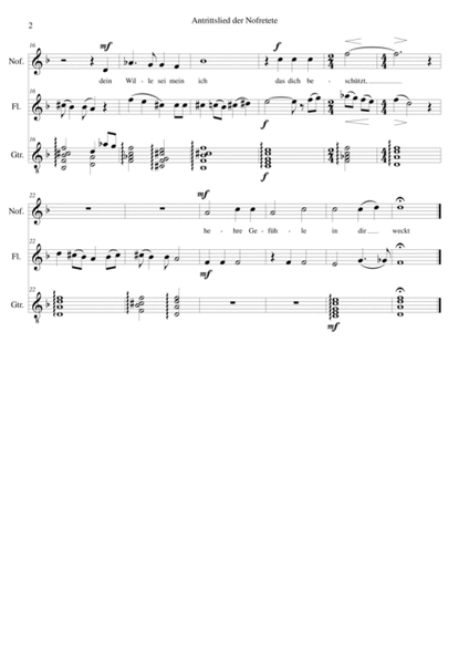 ATON part 8-Antrittslied der Nofretete - mezzo soprano, flute, classical guitar image number null