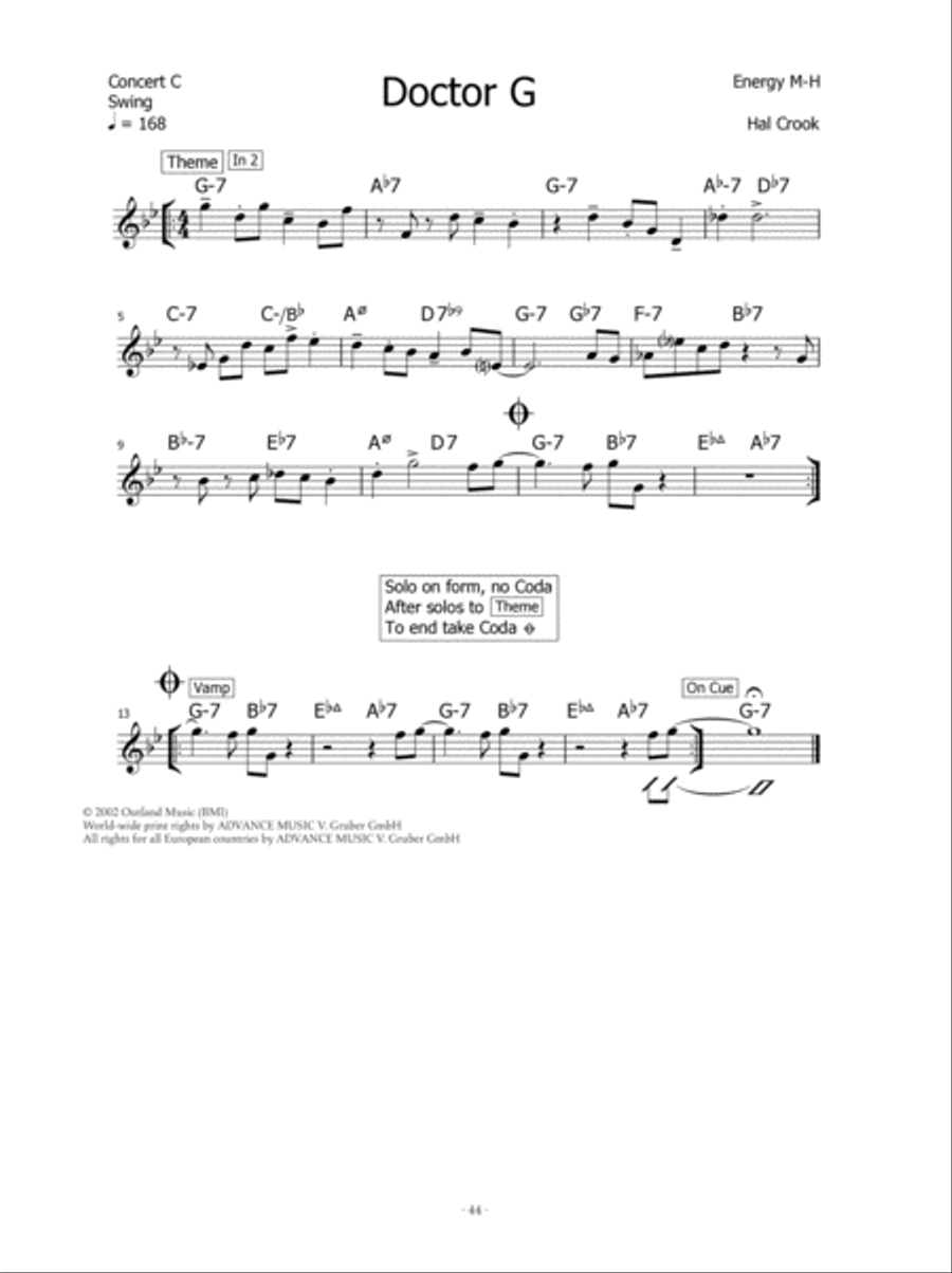The Music of Hal Crook Piano scores gallery preview page 12