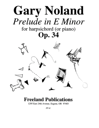 "Prelude in E Minor" for harpsichord or piano Op. 34