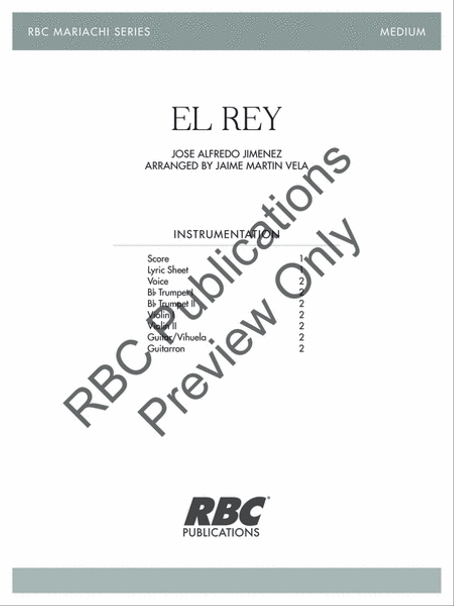 El Rey (Score) Voice scores gallery preview page 2