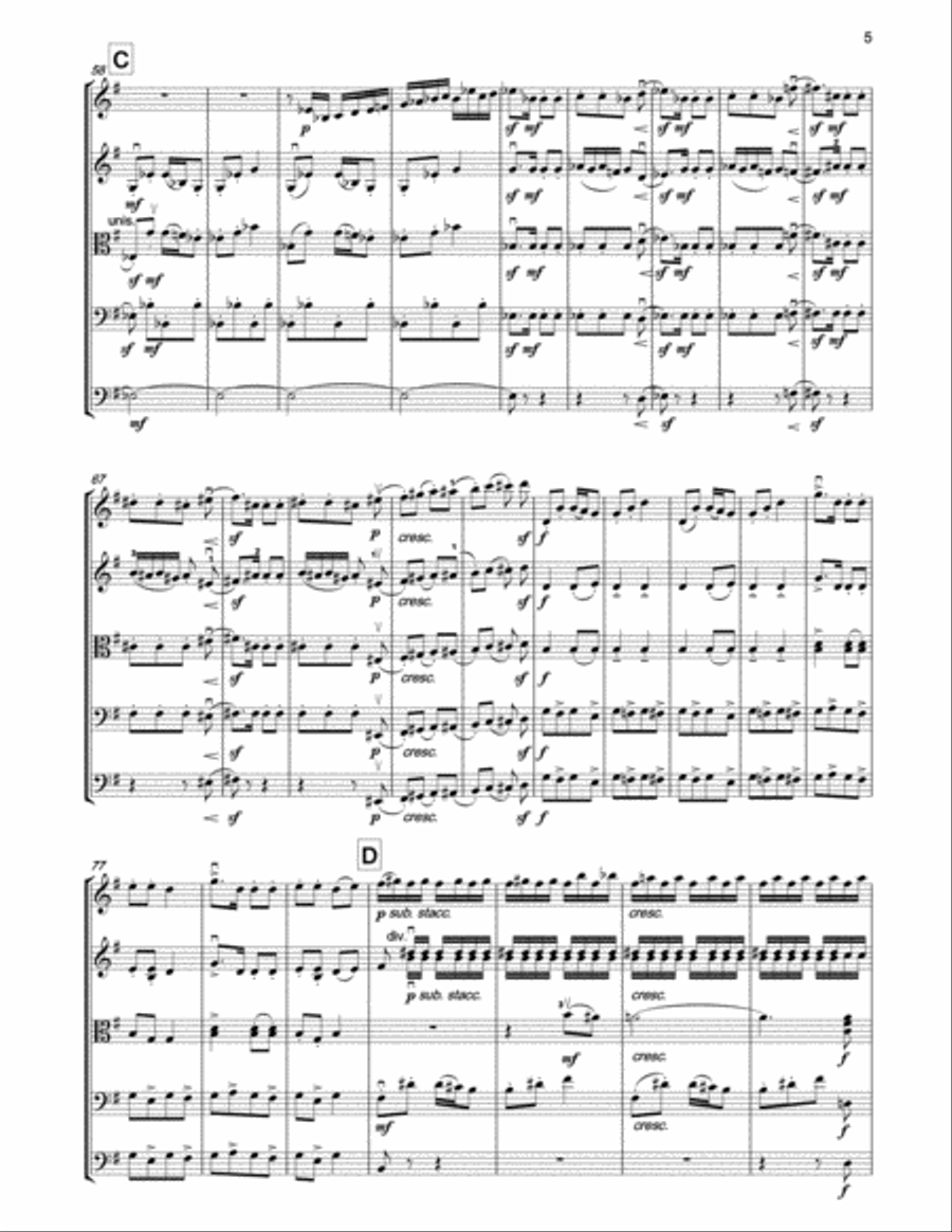 MUSSORGSKY Gopak (Sorochinsky Fair) for string orchestra String Orchestra scores gallery preview page 4