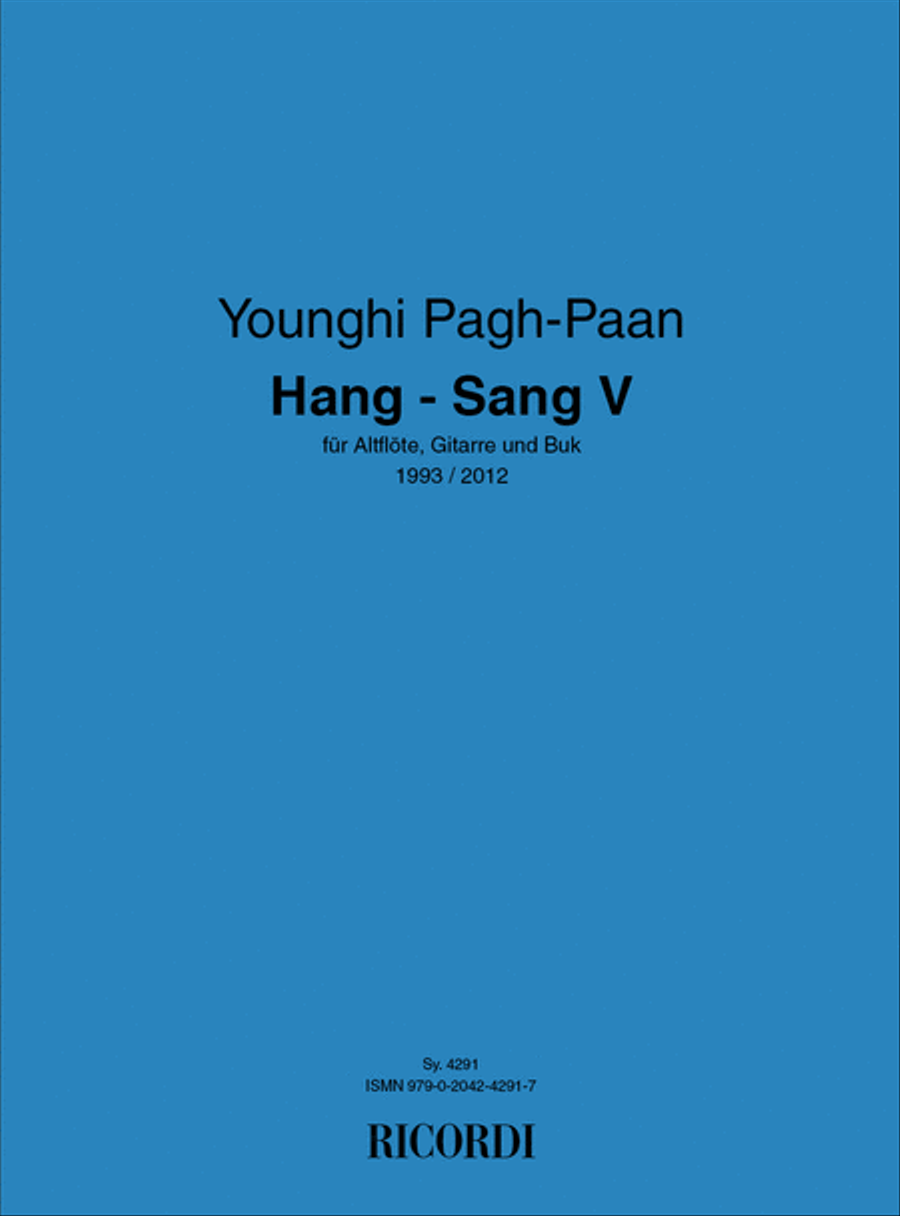 Hang - Sang V Hang - Sang V Flute scores gallery preview page 1