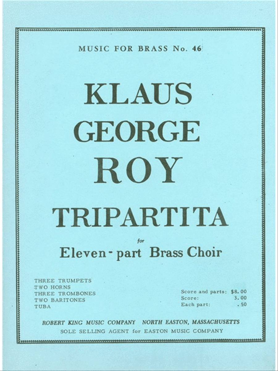 Tripartita (ensemble-brass 8 Or More) School and Community scores gallery preview page 1