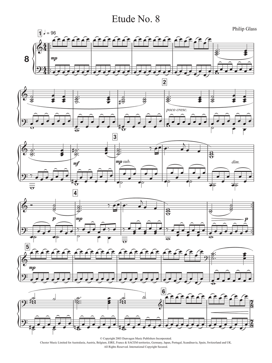 Etude No. 8 Etude No. 8 Piano Method scores gallery preview page 1