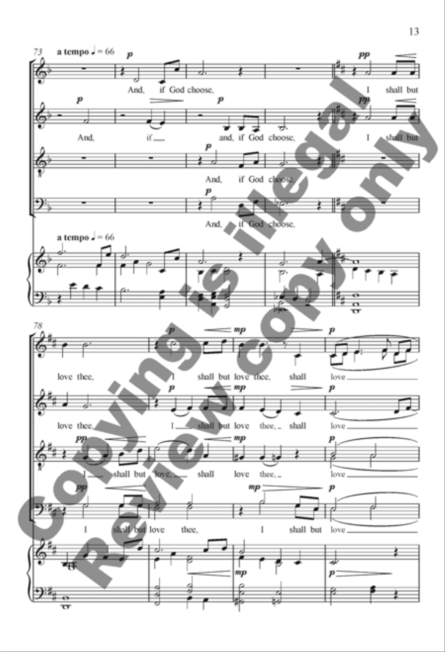 How Do I Love Thee? 4-Part scores gallery preview page 25