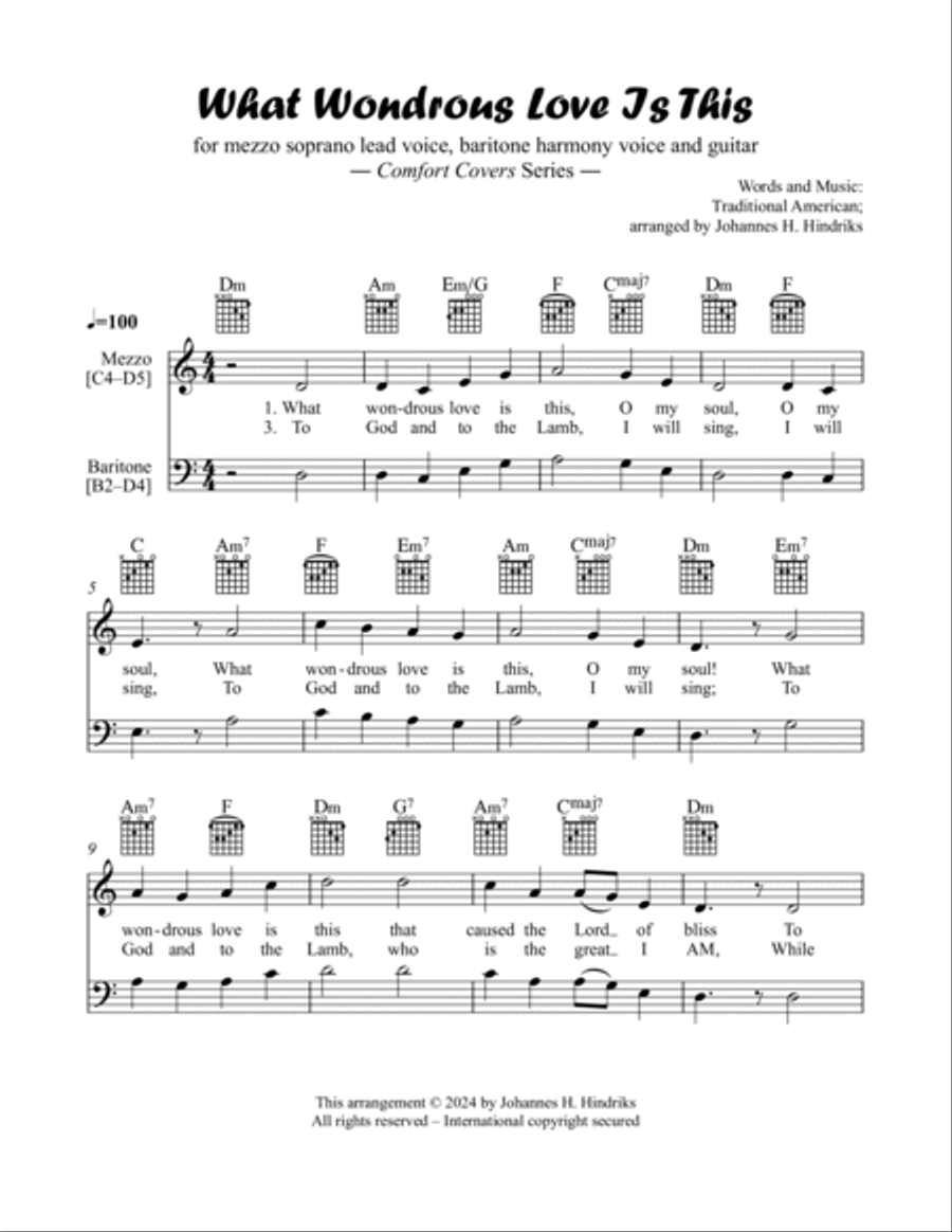 What Wondrous Love Is This Piano scores gallery preview page 2