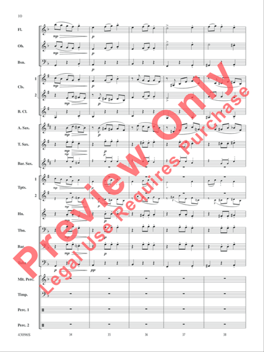 Danse des Ghazies (from The Ballet Suite, Opus 50a) Concert Band scores gallery preview page 11