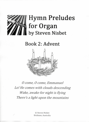 Book cover for Hymn Preludes for organ Book 2 - Advent
