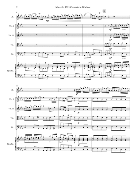 Marcello Oboe Concerto in C Minor