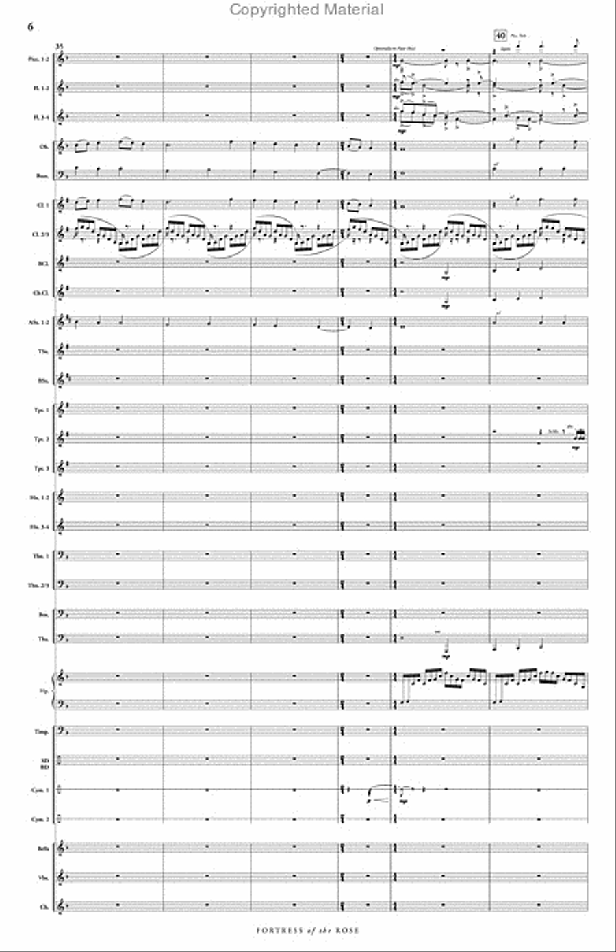 Fortress of the Rose Concert Band scores gallery preview page 7