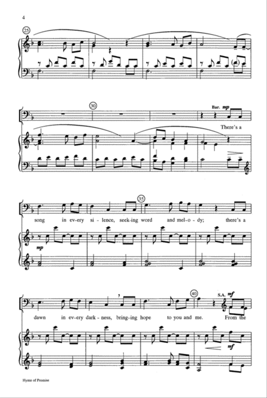 Hymn of Promise 3-Part scores gallery preview page 4