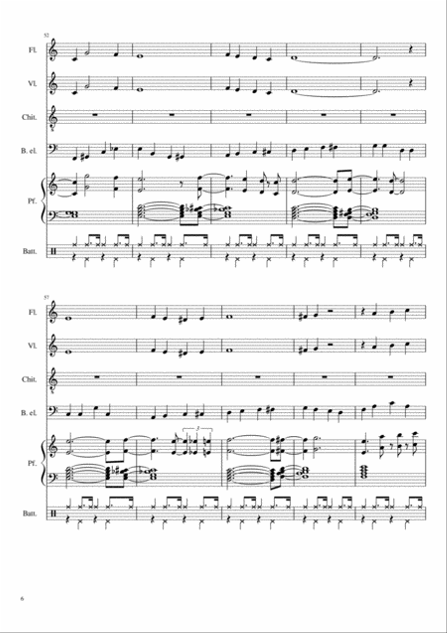 White Christmas Flute scores gallery preview page 6