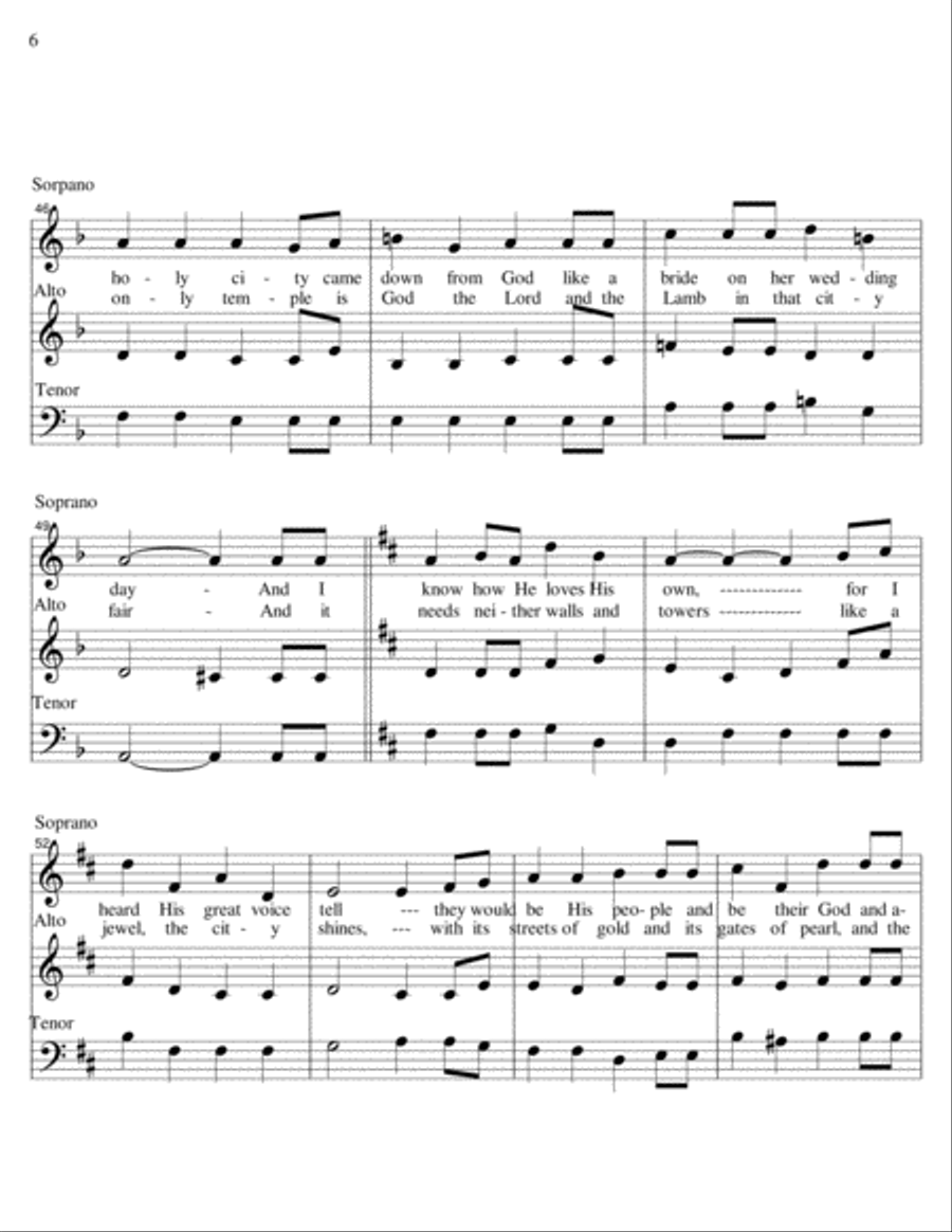 Lift Every Voice / Then I Saw A New Heaven And Earth Piano, Vocal, Guitar scores gallery preview page 6