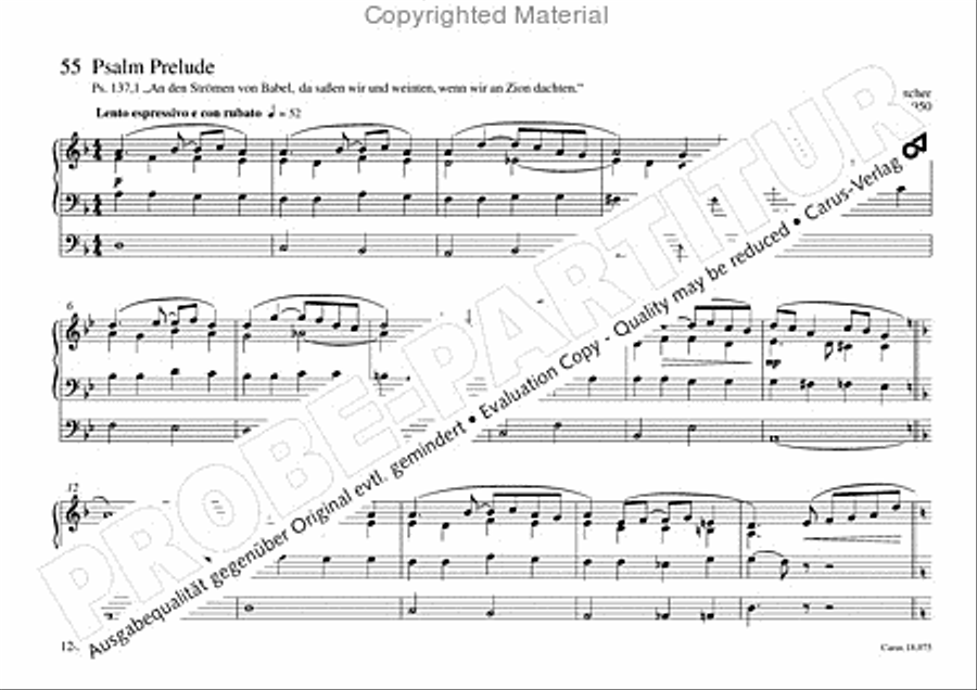 Freiburger Orgelbuch: Stammteil Organ Solo scores gallery preview page 125