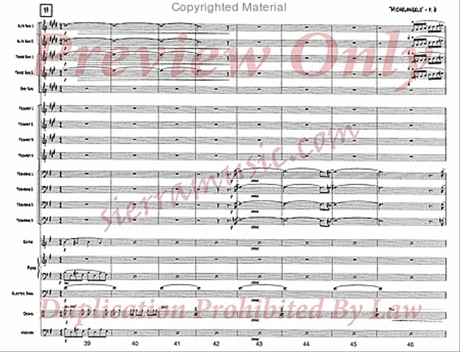 Michelangelo Michelangelo Jazz Ensemble scores gallery preview page 7