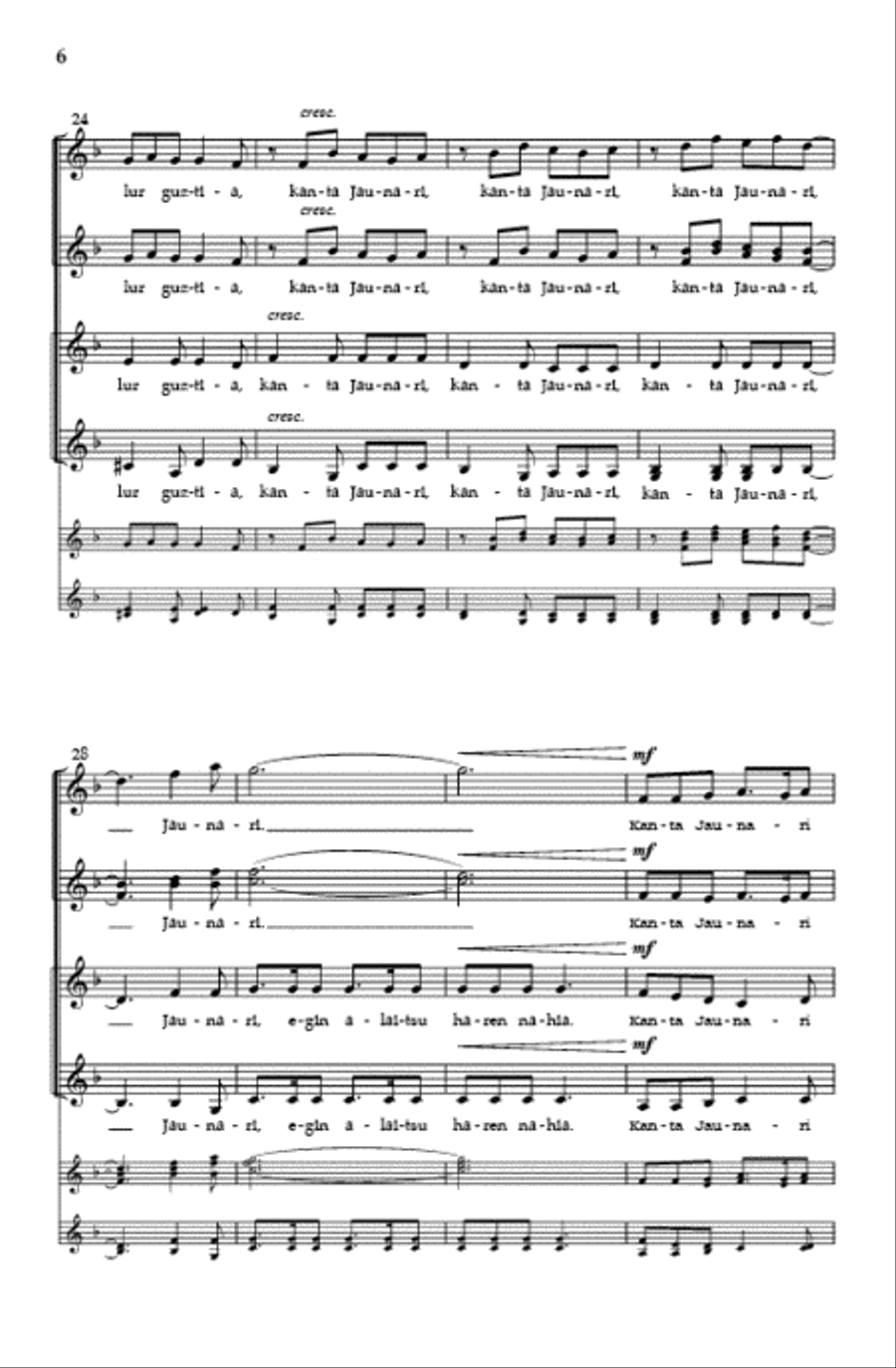 Cantate Domino (SSAA) SSAA scores gallery preview page 5