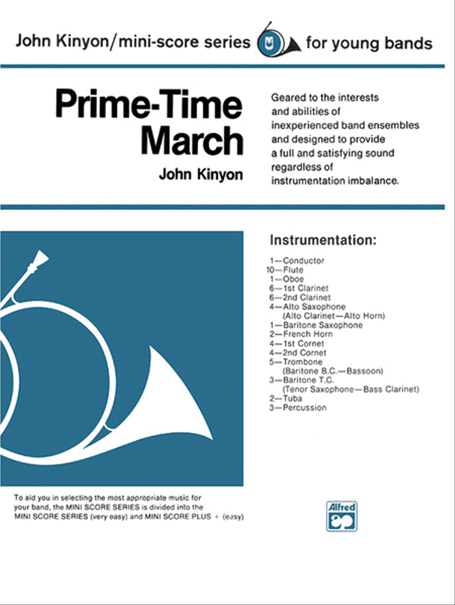 Prime-Time March Prime-Time March Concert Band scores gallery preview page 1