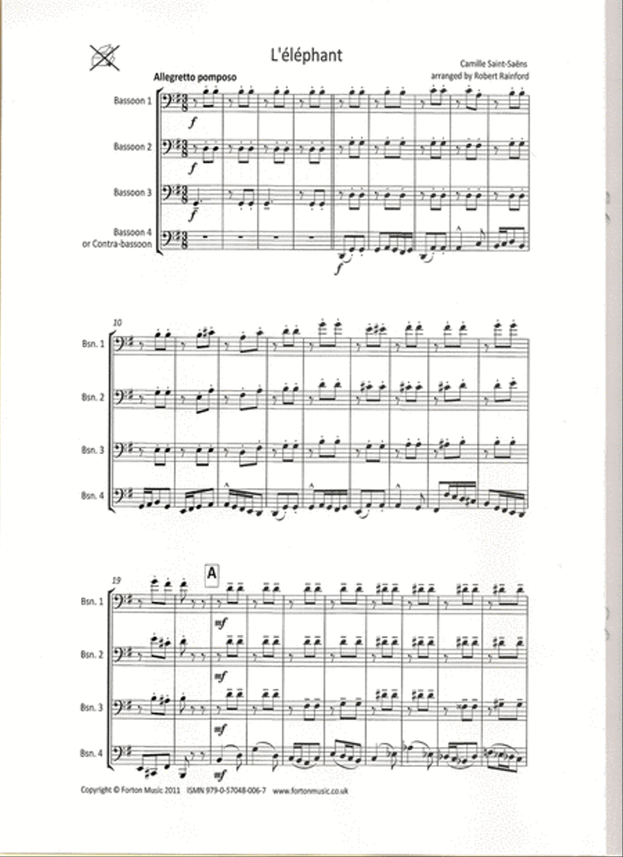 L'elephant L'elephant Bassoon Quartet scores gallery preview page 2