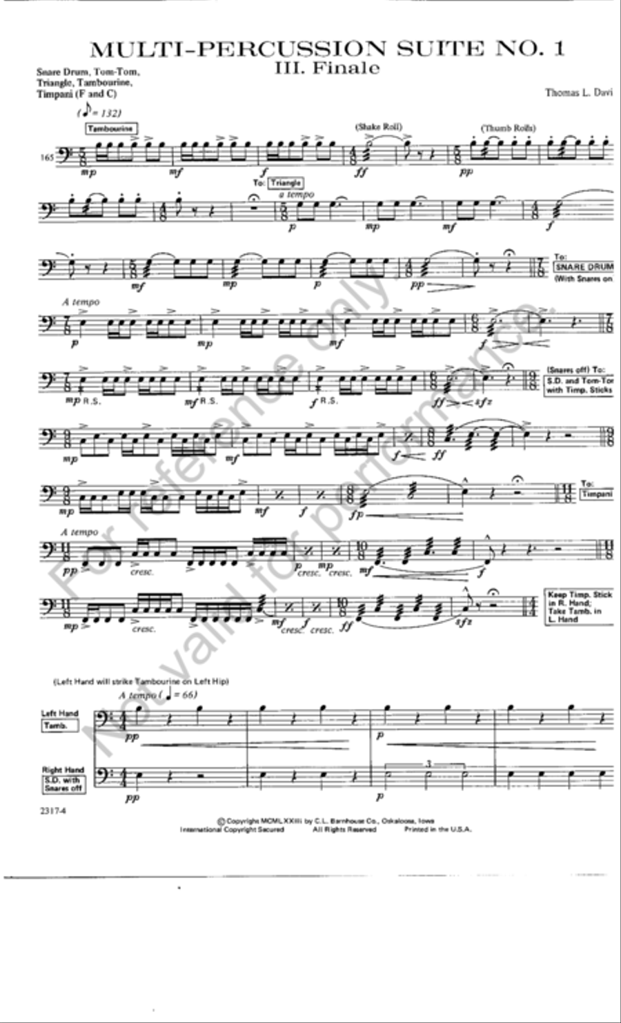 Multi Percussion Suite No. 1 A Cappella scores gallery preview page 4
