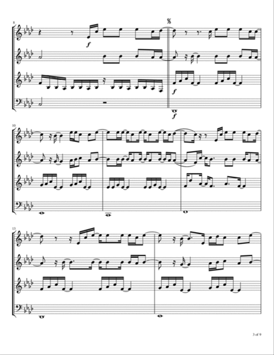 Sparrows Woodwind Quartet scores gallery preview page 4