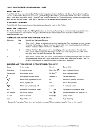 Forest Hills Folk Suite: Cello Educational Pack