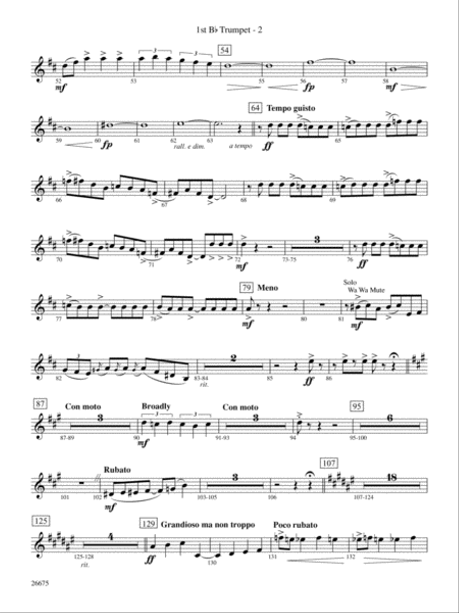 Rhapsody in Blue 1st B flat Trumpet