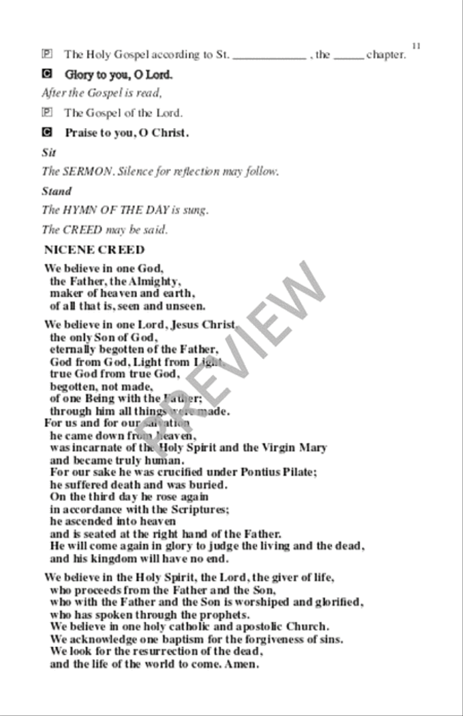 Tree of Life Setting, Holy Communion - Assembly edition Unison Choir scores gallery preview page 12