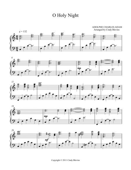 O Holy Night, for Piano Solo image number null