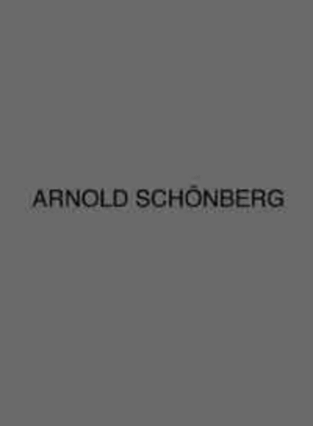 Schoenberg Complete Works Ser B3/6 Erwartung Op. 17 Monodram Voc/pno Score