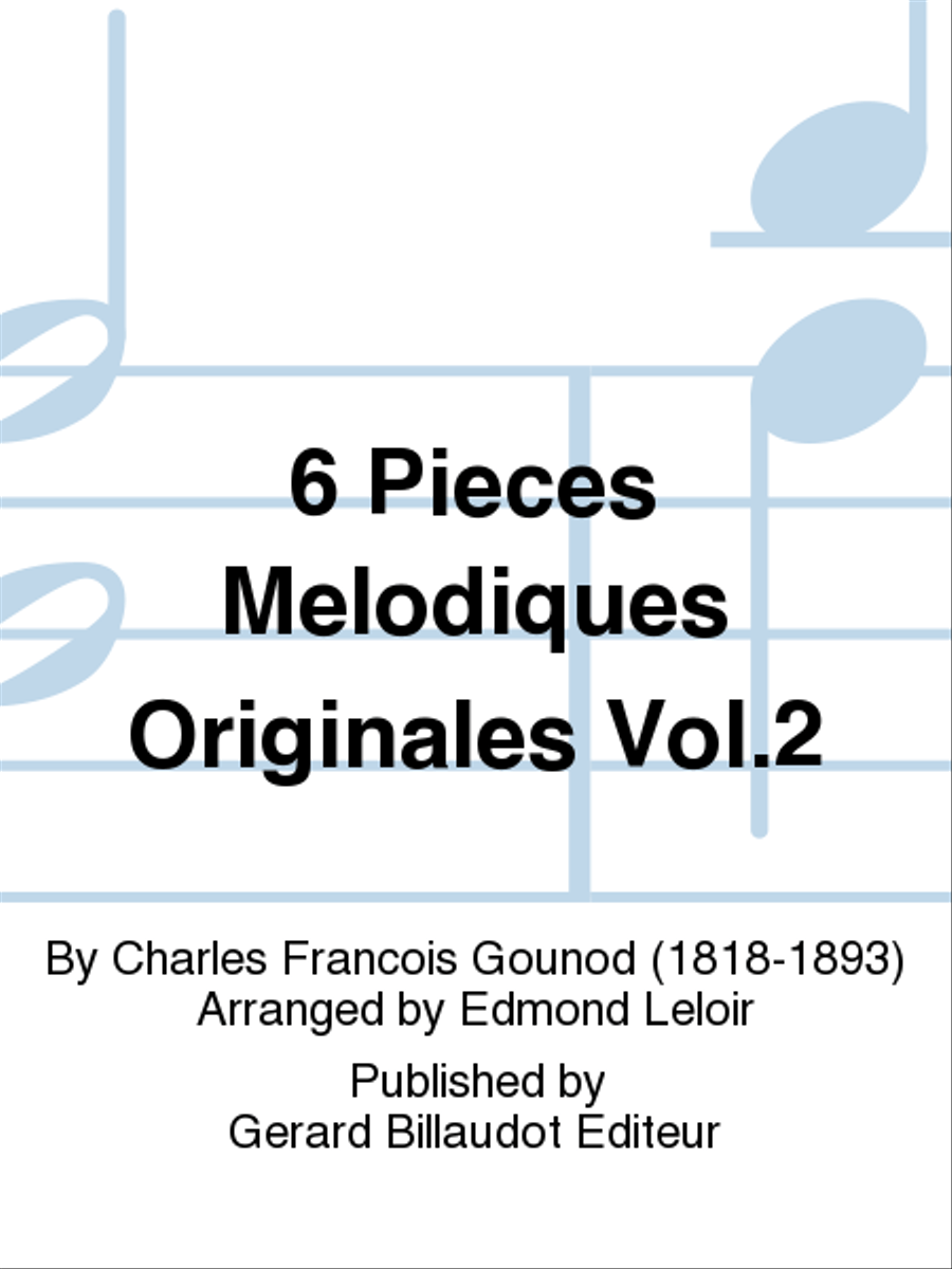 6 Pieces Melodiques Originales Vol. 2 Chamber Music scores gallery preview page 1