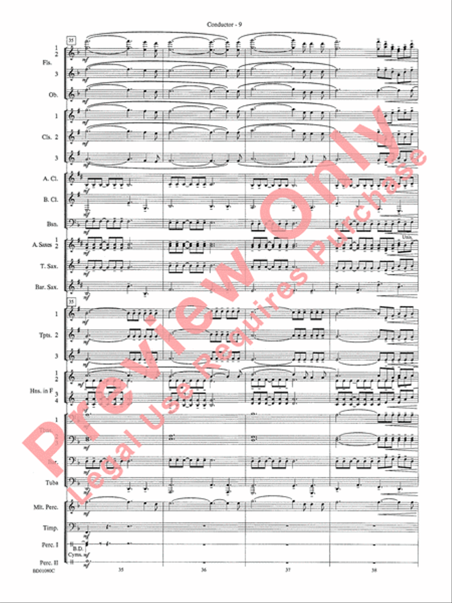 O Holy Night Concert Band scores gallery preview page 11