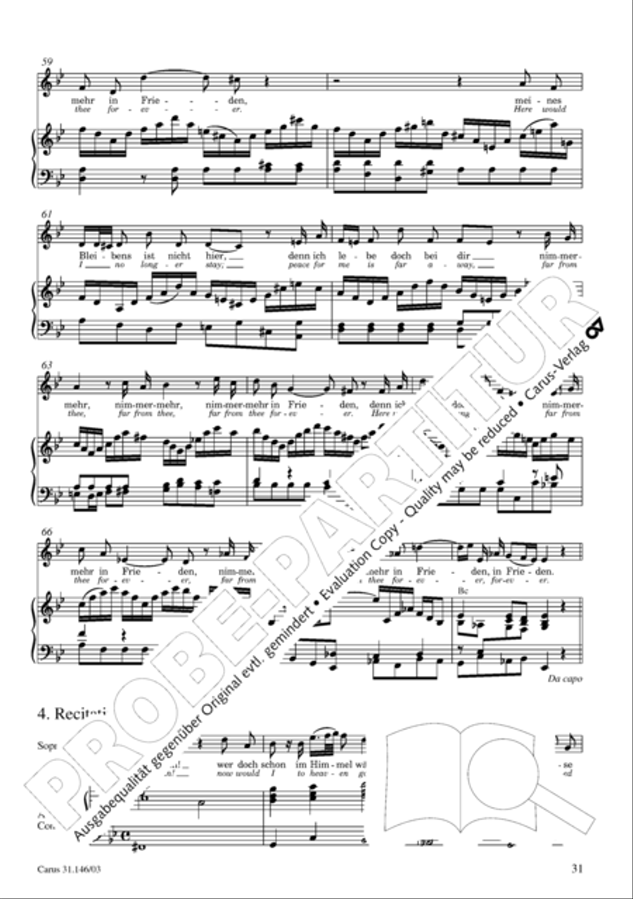 Through bitter tribulation we enter into God's kingdom (Wir mussen durch viel Trubsal in das Reich Gottes eingehen) 4-Part scores gallery preview page 32