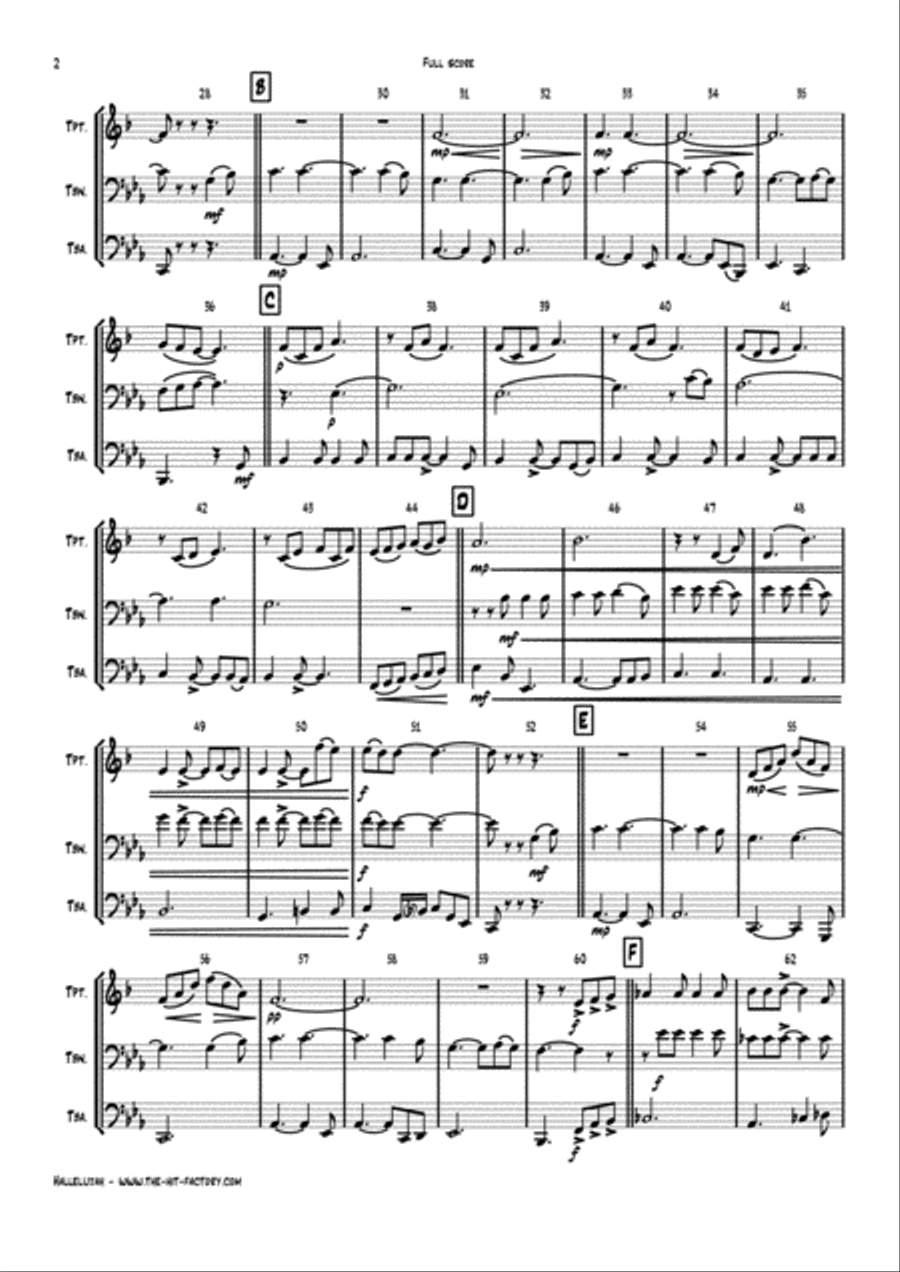 Hallelujah Horn scores gallery preview page 2