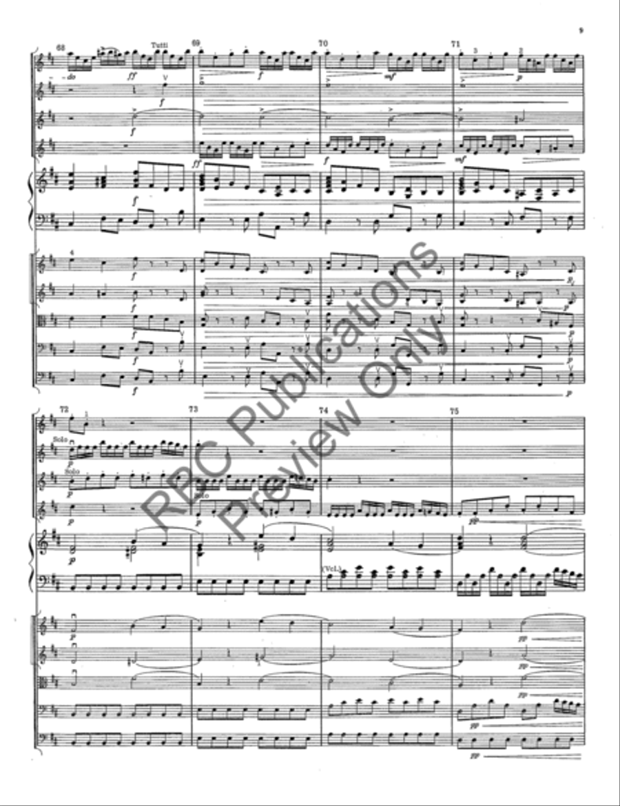 Concerto In B Minor Concerto In B Minor String Orchestra scores gallery preview page 12