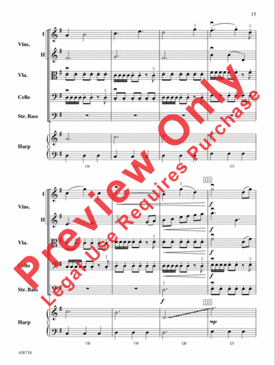 Rogue Rider String Orchestra scores gallery preview page 15