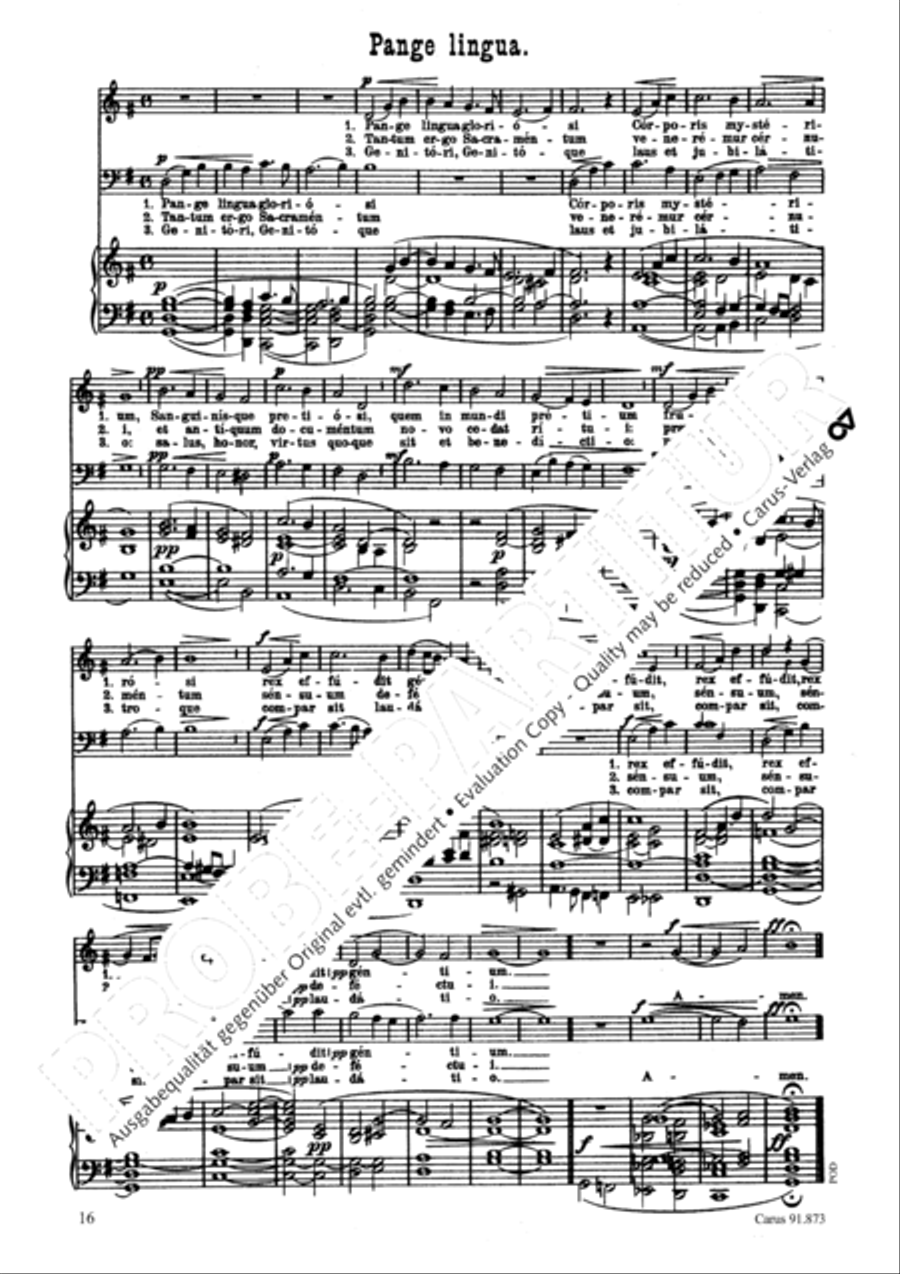 Missa in honorem S. Gregorii Choir scores gallery preview page 17