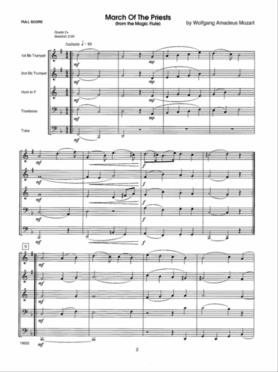 Six Classical And Romantic Piece Horn scores gallery preview page 2