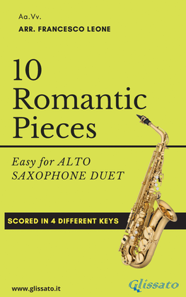 Book cover for 10 Romantic Pieces - Eb Alto Saxophone Duet