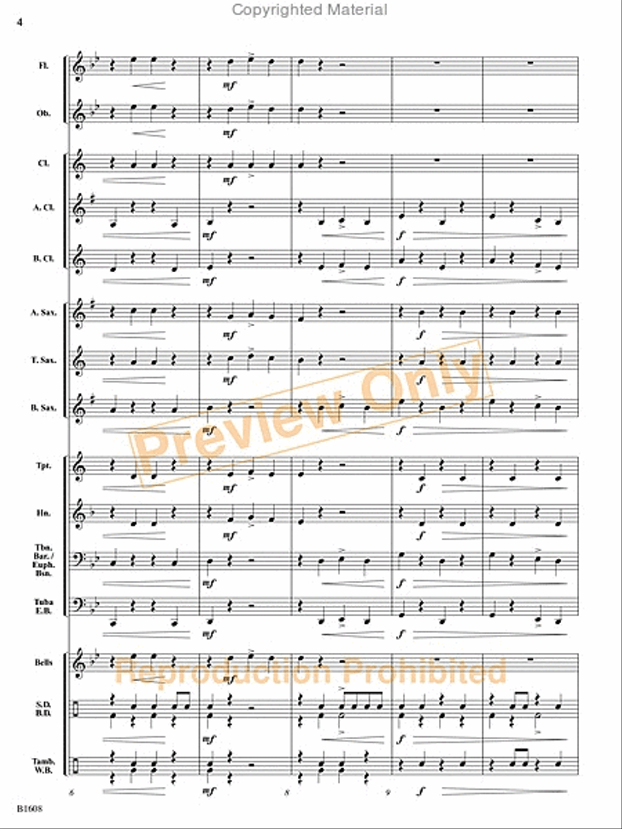 The Broken Marionette Concert Band scores gallery preview page 17