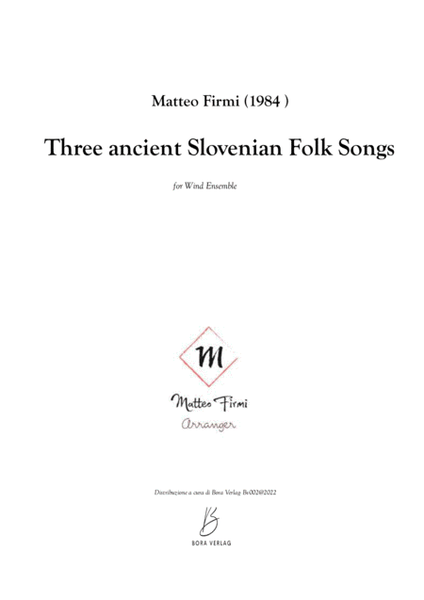Three Ancient Slovenian Folksong Score and Parts image number null