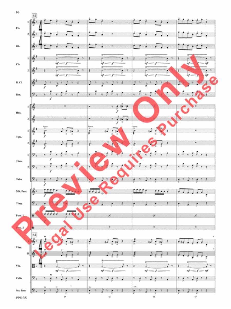Fantastic Beasts -- The Secrets of Dumbledore Full Orchestra scores gallery preview page 17