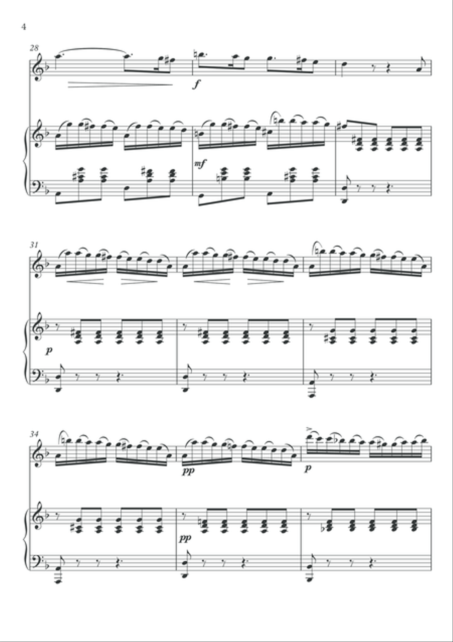 Barcarolle Flute piano duet de Schubert Flute Duet scores gallery preview page 5