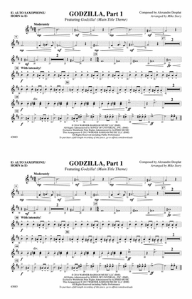 Godzilla, Part 1: E-flat Alto Saxophone